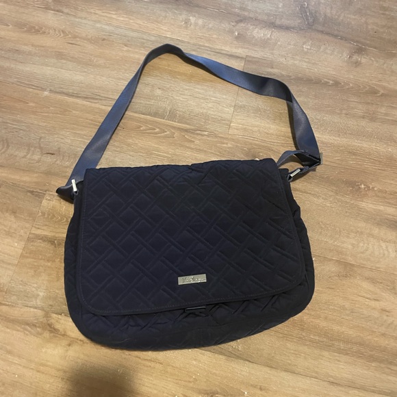 Navy Vera Bradley computer bag - Picture 1 of 8